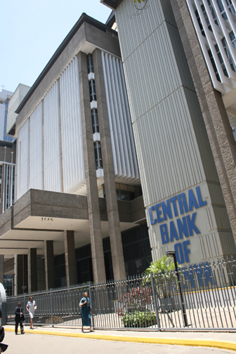 Central Bank of Kenya building in Nairobi's Haile Selassie Avenue