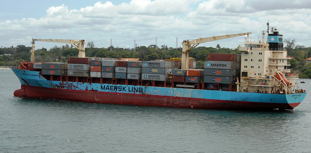 Container ship representing the cross-border trade where ACA enforces against counterfeits