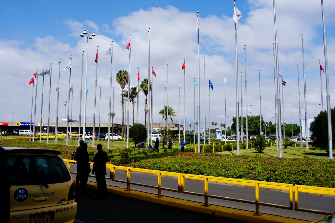 Aircraft at Jomo Kenyatta International Airport handling repatriation cargo
