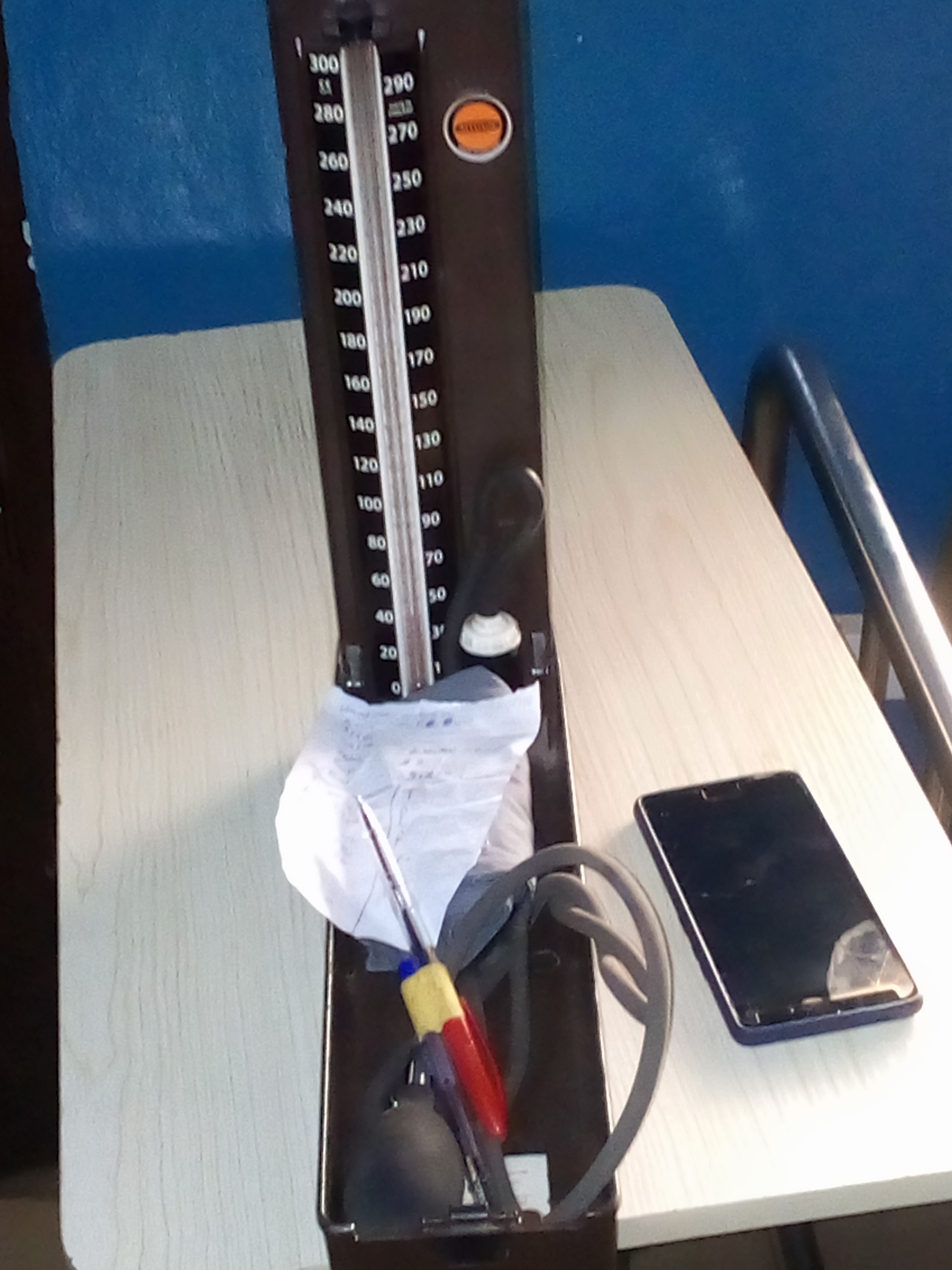 Blood pressure measurement in a Kenyan health facility
