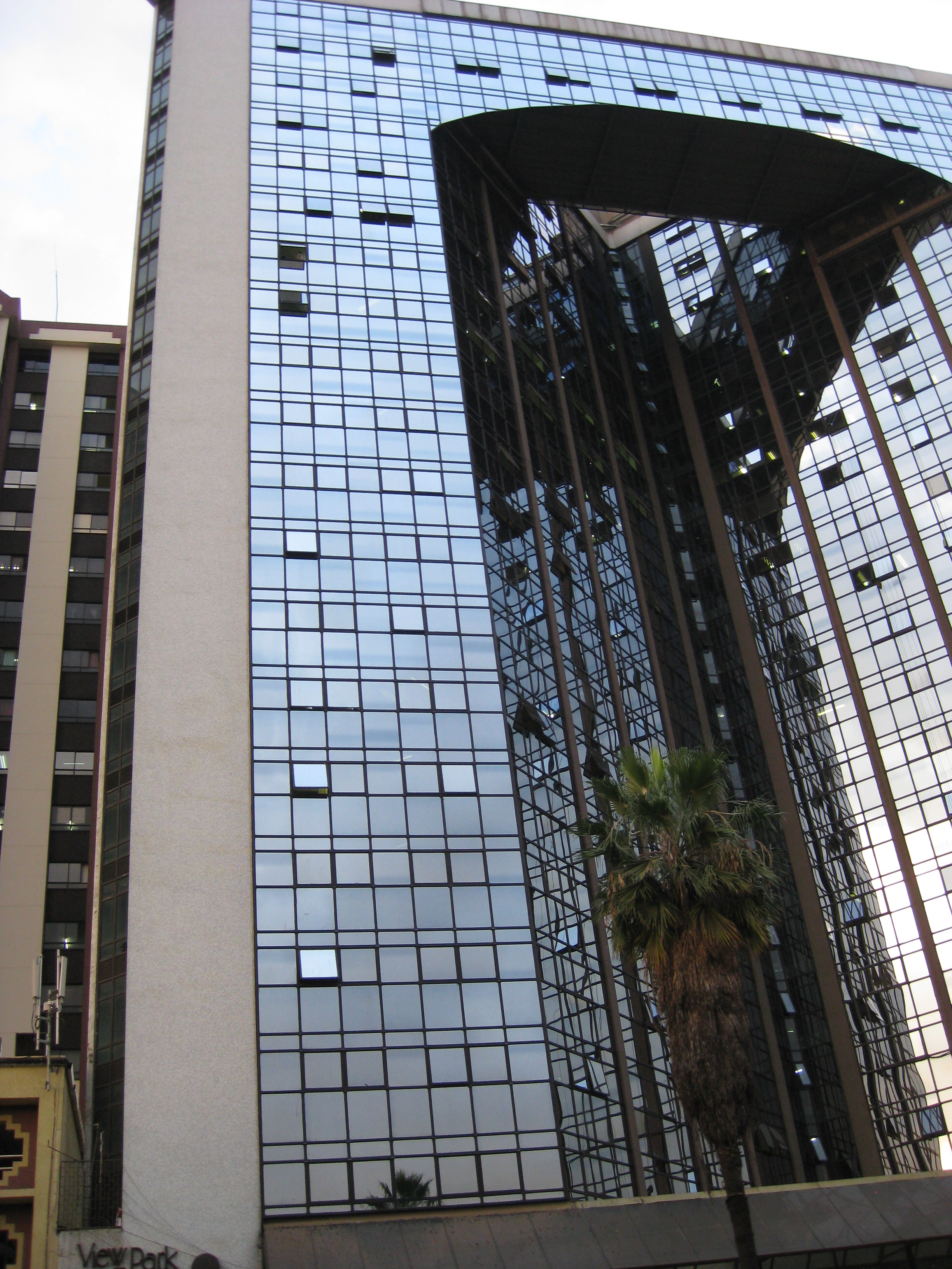 Viewpark Towers in Nairobi representing the civil service office environment