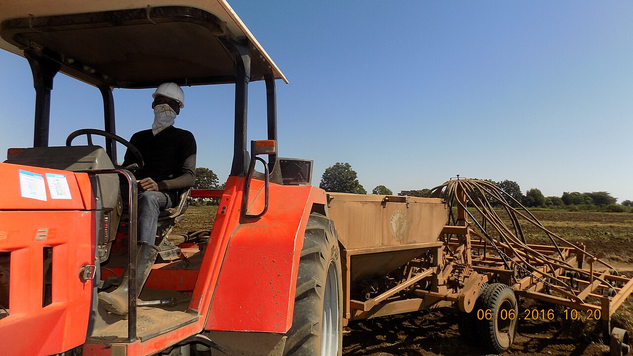 Agricultural field operations representative of Egerton University's farming heritage in Kenya
