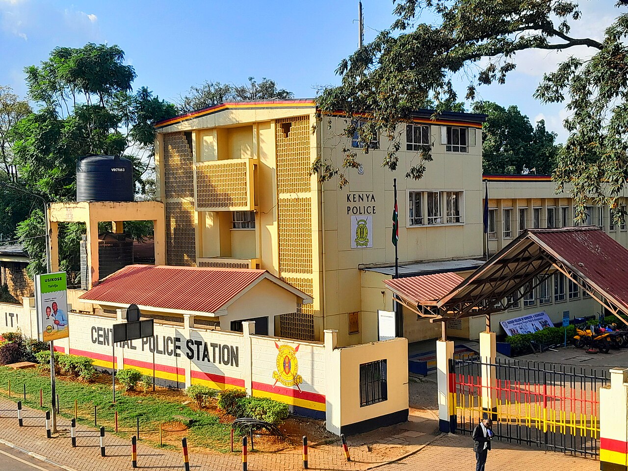 Nairobi Central Police Station in Kenya, representing the police service community served by the sacco