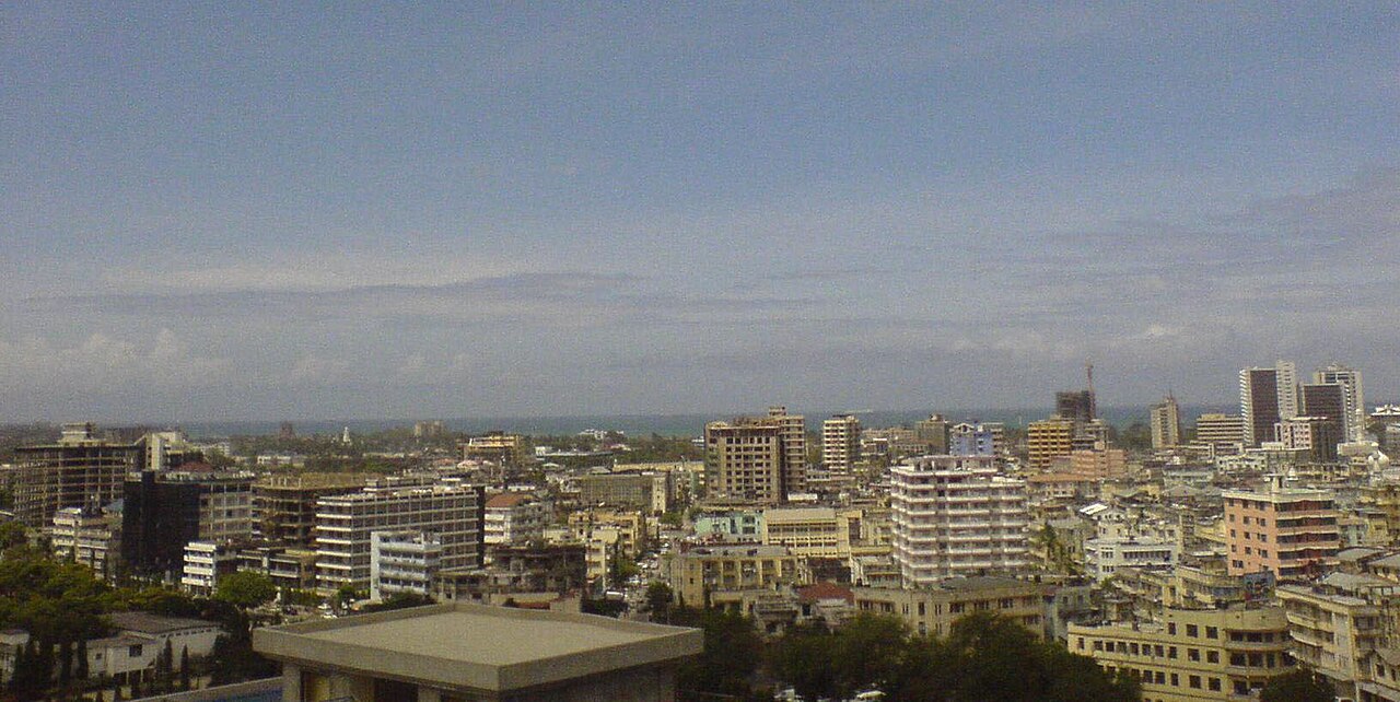 The skyline of Dar es Salaam, Tanzania, home to many Kenyans living and working across the border