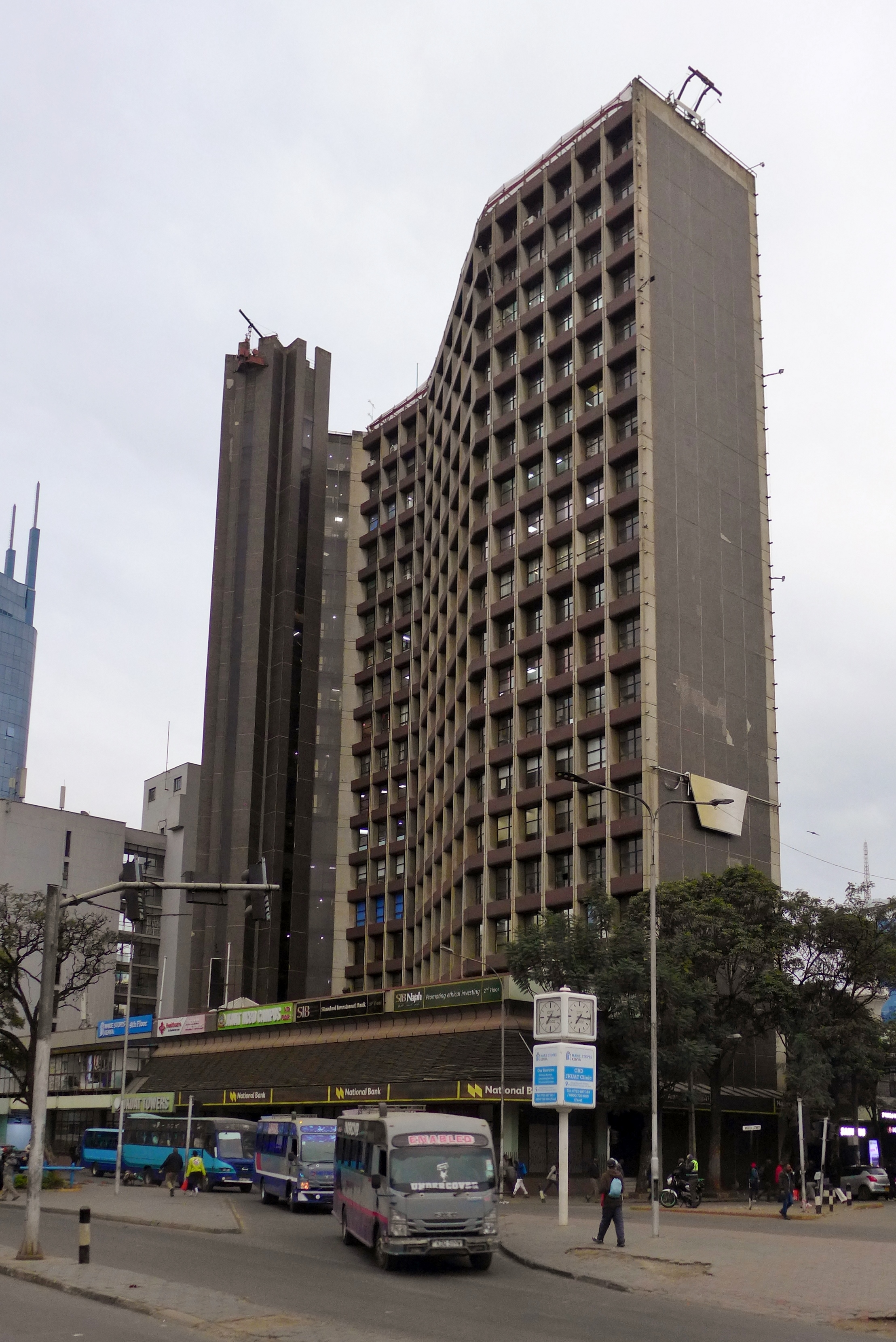 The JKUAT Towers at the Jomo Kenyatta University of Agriculture and Technology main campus in Juja, Kenya