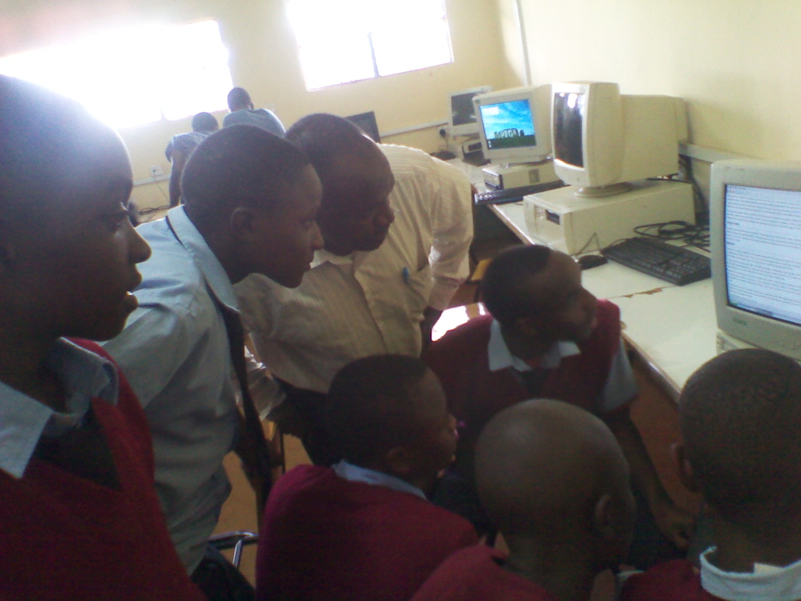 Students at Karima Boys High School in Kenya, representing the teaching community served by Mwalimu National Sacco