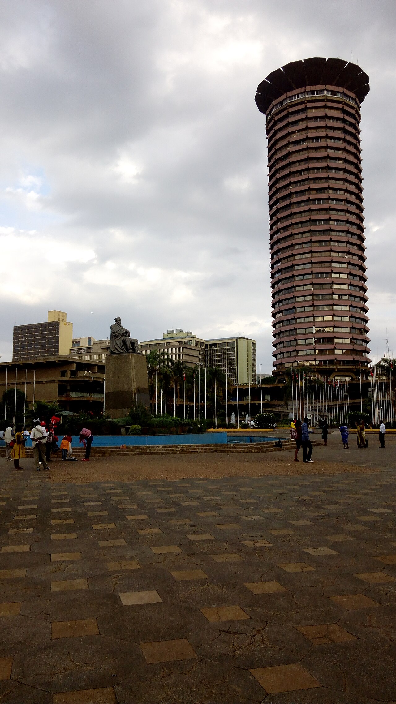The Kenyatta International Convention Centre tower in Nairobi, Kenya