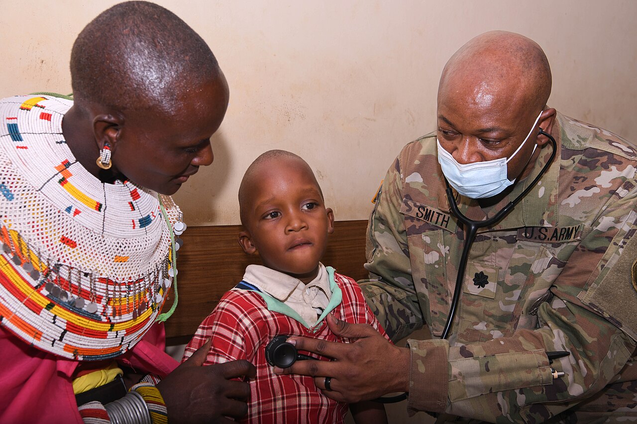 Medical staff at a Kenya hospital under the Social Health Authority framework