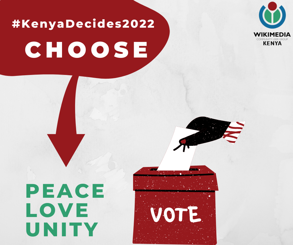 Kenyan ballot paper being placed in a clear electoral box