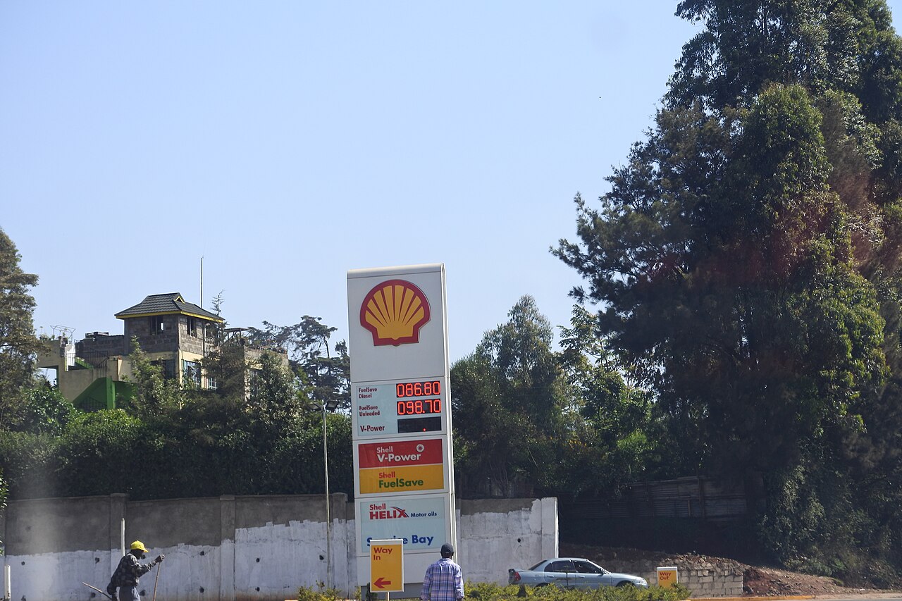 A Shell petrol station in Nairobi, Kenya, illustrating the retail pump network where EPRA's monthly maximum prices are displayed and enforced